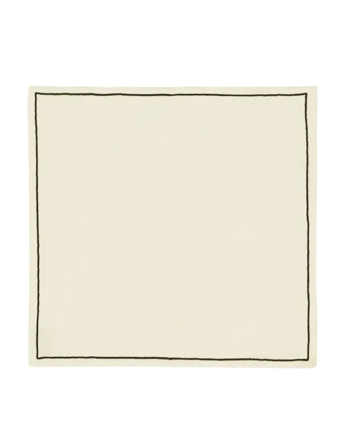 Serviette de table Concorde de mariage à broder, 52 % coton · 48 % lin