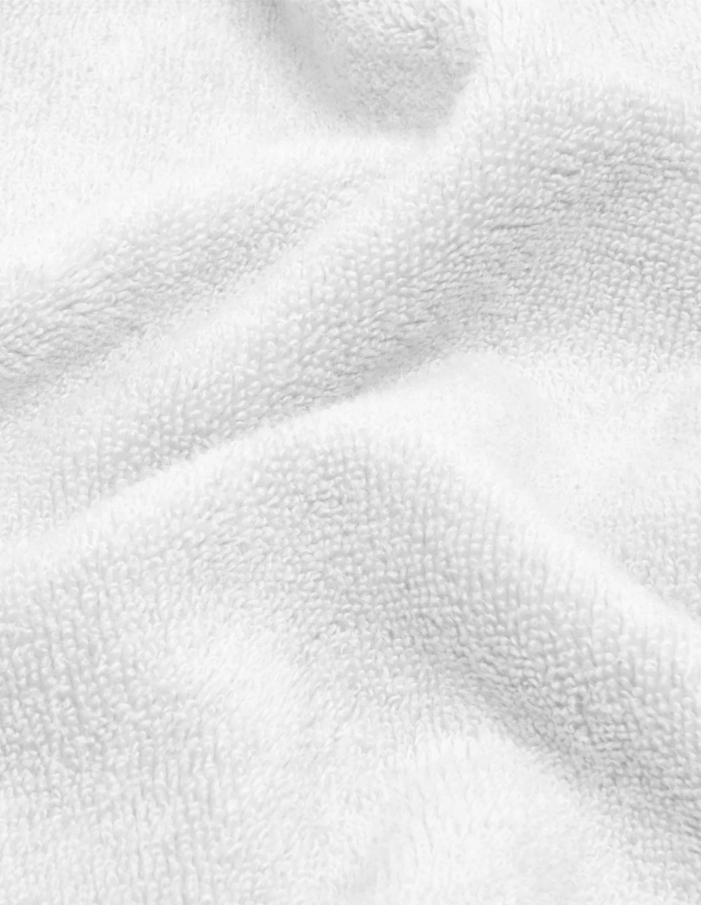Serviette de bain personnalisée coloris blanc : détail de la broderie (modèle Faubourg)