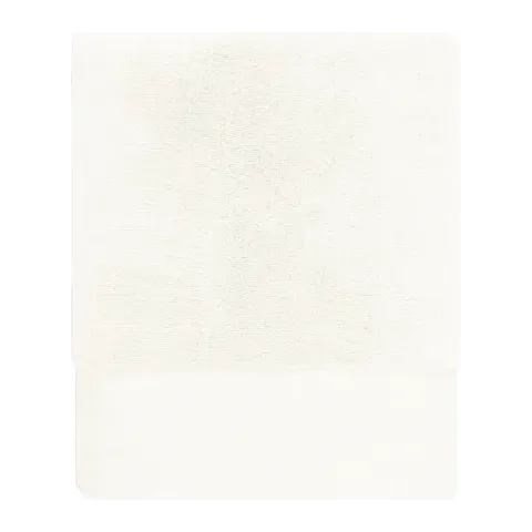 Serviette de bain personnalisée brodée à Paris, coloris écru (modèle Faubourg, 100 % coton peigné zero-twist)