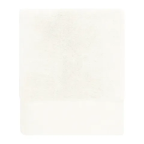 Serviette de bain personnalisée brodée à Paris, coloris écru (modèle Faubourg, 100 % coton peigné zero-twist)