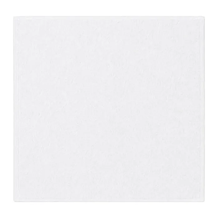 Serviette invité personnalisée brodée à Paris, coloris blanc (modèle Rivoli, 100 % coton éponge bouclette)
