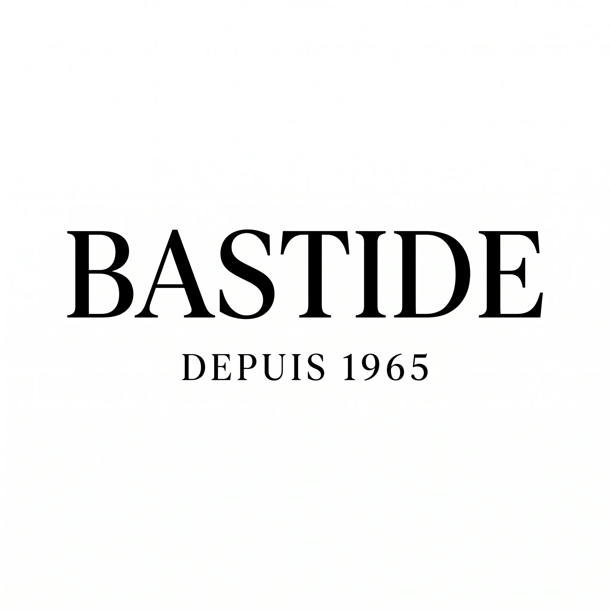 Exemple de logo brodable : wordmark heritage, caractères condensés, filets nets. brodé en une seule couleur.