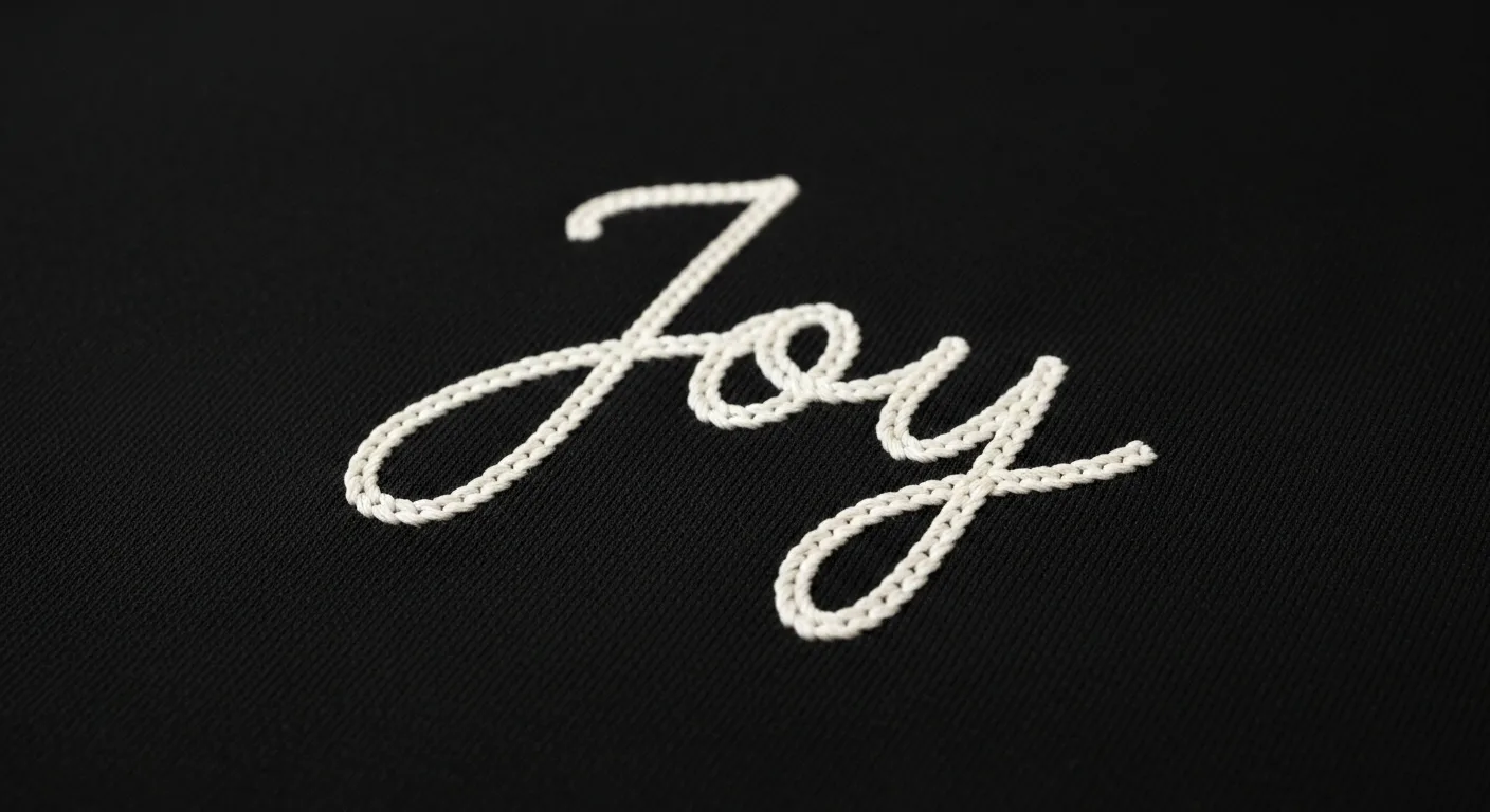 Broderie chaînette sur linge personnalisé, atelier de broderie à Paris